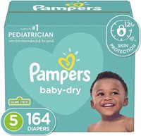 Sz5 164ct Pampers Dry Disposable Diapers
