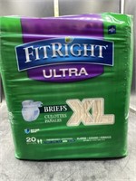 Fit right ultra briefs XL 20 count