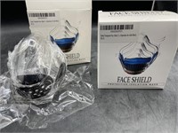 2 face shield isolation masks
