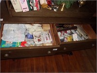 8 DRAWERS OF CRAFT SUPPLIES CABINET NOT INCLUDED