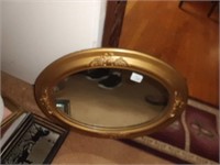 OLD OVAL MIRROR