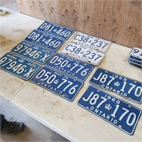 Old Ontario License Plates