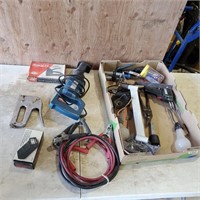 Booster Cables, Reciprocating Saw,  Stapler, Misc