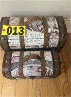 (2) World map treasure boxes - NO SHIPPING