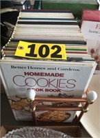 Cookbooks & holder  - NO SHIPPING
