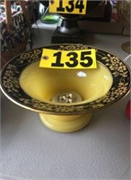 Glass decorative lighted bowl