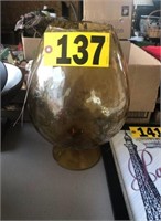 Large amber vase