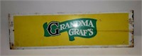 Vintage Grandma Graf's original store display sign