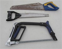 3 pcs Assorted Hand / Hack Saws