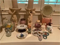 Group of Various Decorative Items for Powder Room