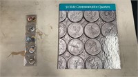 Group of 20 collectable quarters and an empty