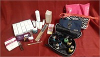 Makeup bags, fingernail polish, Proactiv