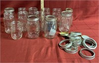 Mason jars with lids