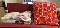 Jumbo pillows, blankets, quilts