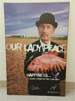 Our Lady Peace Signed Wooden Poster (24in x 36in)