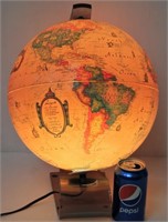 World Discover Light Up Globe Lucite Stand GB