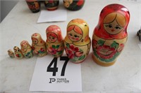 Set of (7) Canister Girls