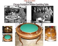 Rare One Of A Kind 1926 Gambling Table