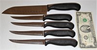 J A Henckels 4 Steak Knives & Santoku