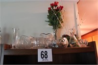 (9) Pieces Decorative Glassware