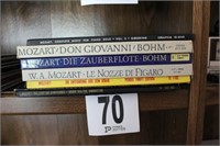 (6) Collections of Mozart Vinyl Albums