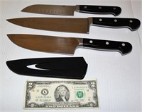 3 J A Henckels Willing Kitchen Knives
