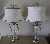 Pair matching lamps - 25" tall
