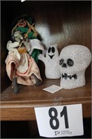 Halloween Witch & Skull Set (4 Piece Set)