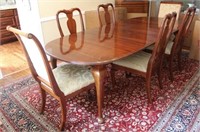 Queen Anne 6 piece mahogany dining set