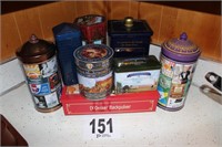 (8) Assorted Tins