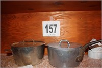 (2) Metal Pots