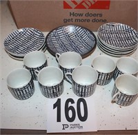 Saks Fifth Avenue Small China Cups & Saucers (17