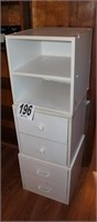 (3) Wooden Storage Cabinets