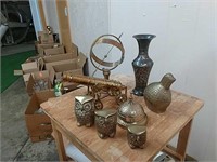 Group of fantastic brass items