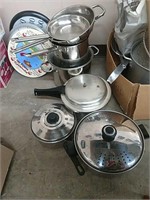 Group of stock pots & pans incl wolfgang puck