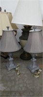Small resin decorator lamps