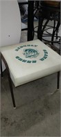 Vintage Ridgely green waves stool
