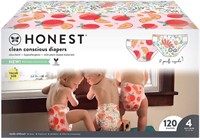 Sz4 120ct Honest Company Baby Diapers