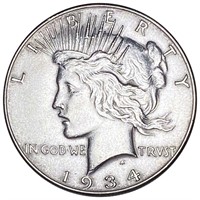 1934 Silver Peace Dollar UNCIRCULATED