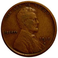 1915-S Lincoln Wheat Penny LIGHTLY CIRCULATED
