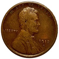 1912-S Lincoln Wheat Penny NICELY CIRCULATED