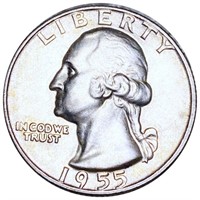 1955-D Washington Silver Quarter UNCIRCULATED