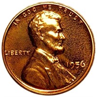 1956 Lincoln Wheat Penny GEM PROOF