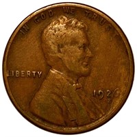 1926-S Lincoln Wheat Penny LIGHTLY CIRCULATED