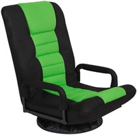 Swivel Gaming Floor Chair with Arms Back Support