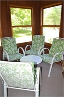 Patio Chair Set w/ Side Table (5 pc)