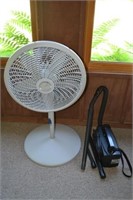 Oreck Portable Vacuum & Lasko Floor Fan