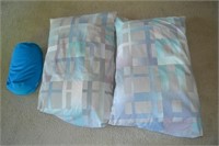 Pillows (2) w/ Pillow Cases and Neck Pillow