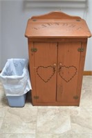 Wooden Laundry Bin And Waste Basket