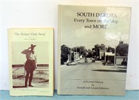 (2) BOOKS:  SOUTH DAKOTA EVERY TOWN ON THE MAP &..